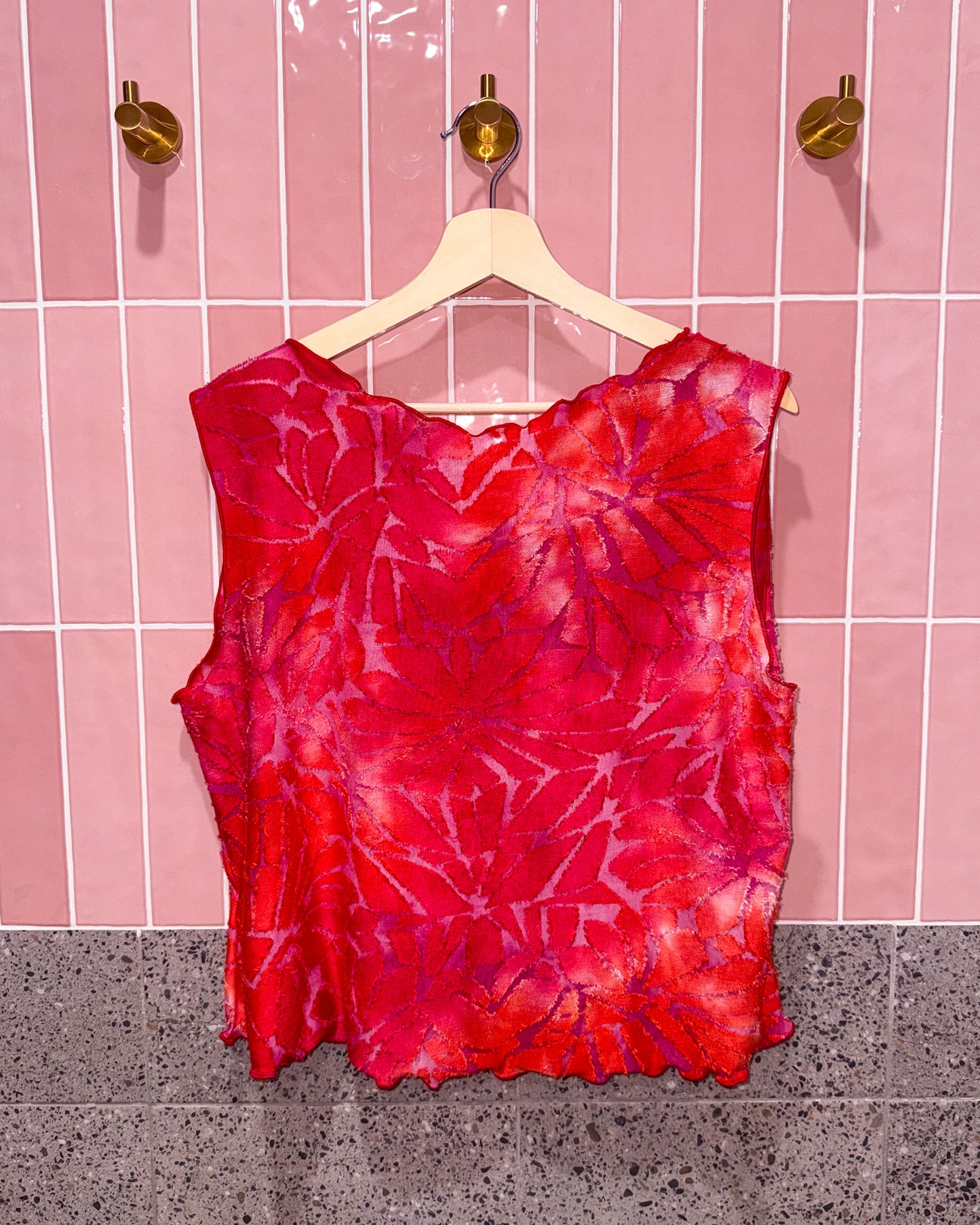 2 IN 1 TANK | RED BLOOM | 4XL