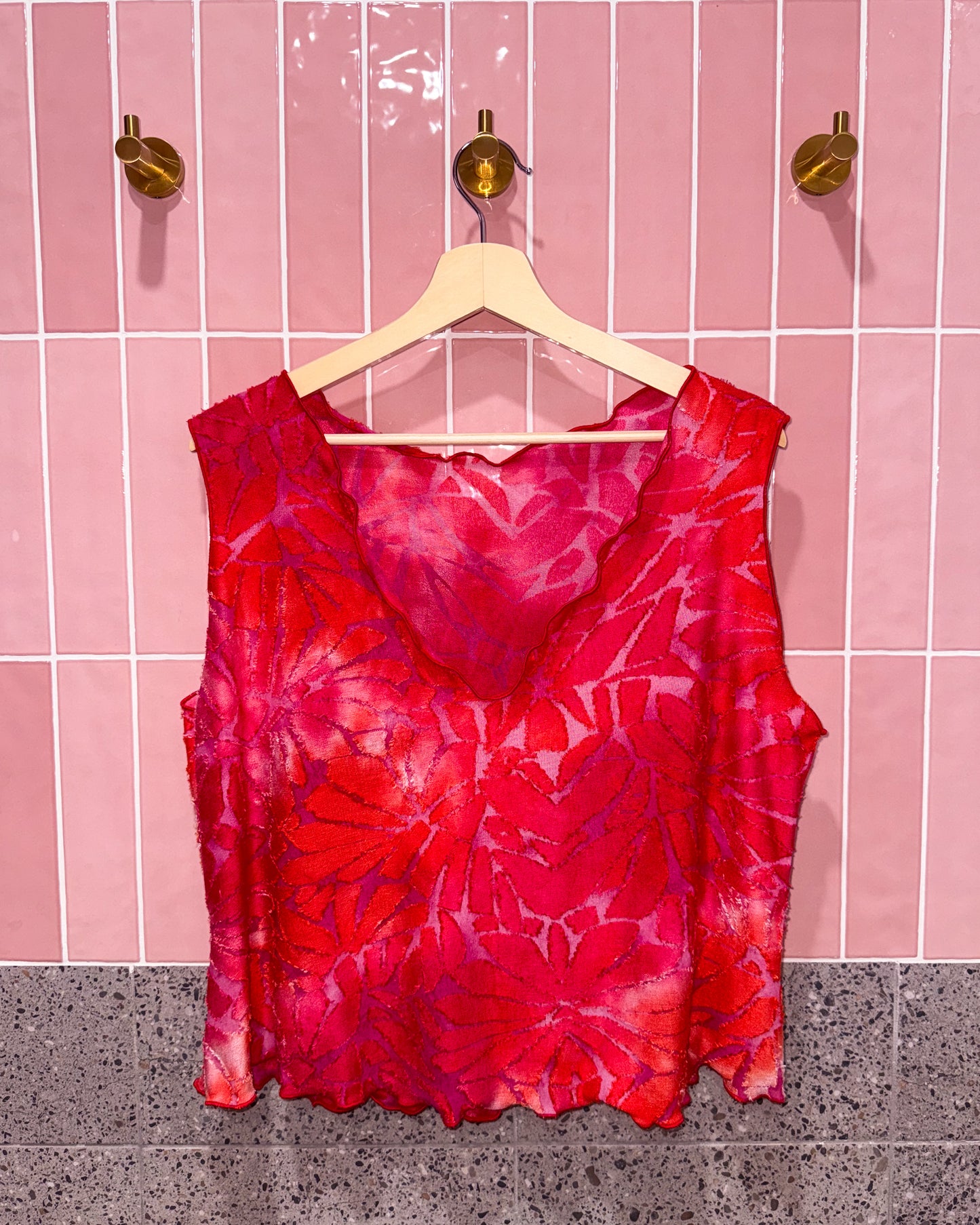 2 IN 1 TANK | RED BLOOM | 4XL