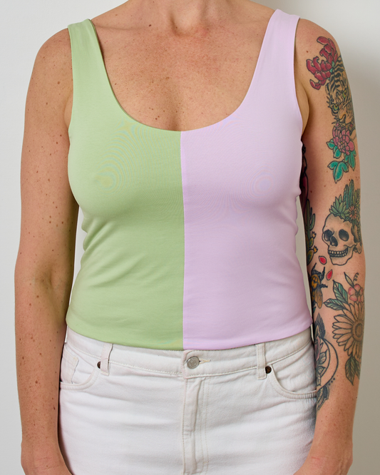 BELLA 2 IN 1 TANK TOP LAVENDER FIELDS