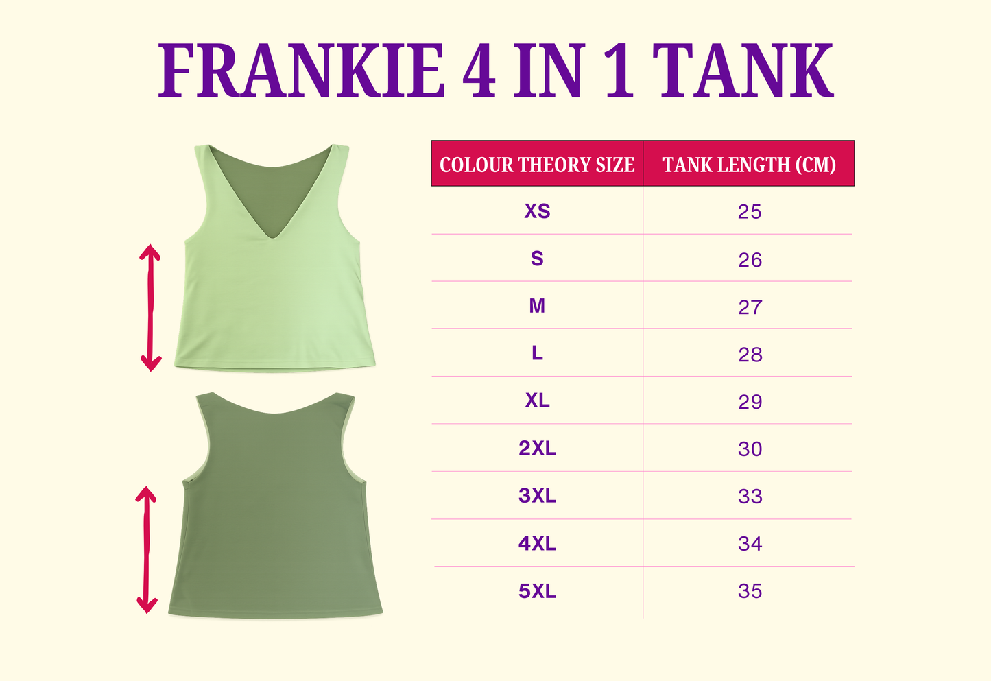 FRANKIE 4 IN 1 TANK TOP STRAWBERRY & LAVENDER