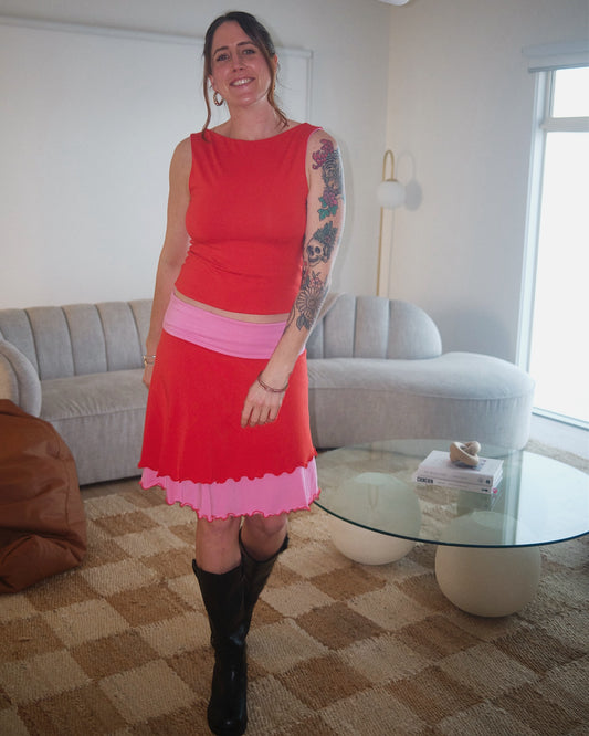 ESSENTIAL 4 IN 1 TANK TOP CHERRY BUBBBLEGUM