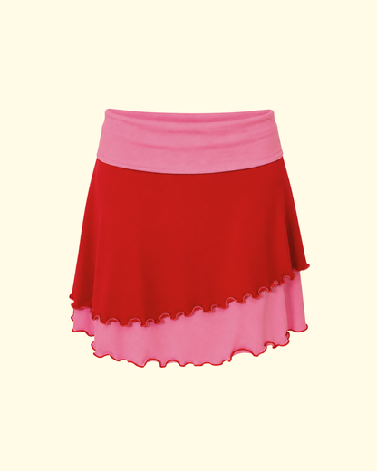 ROSIE MIDI SKIRT CHERRY BUBBLEGUM