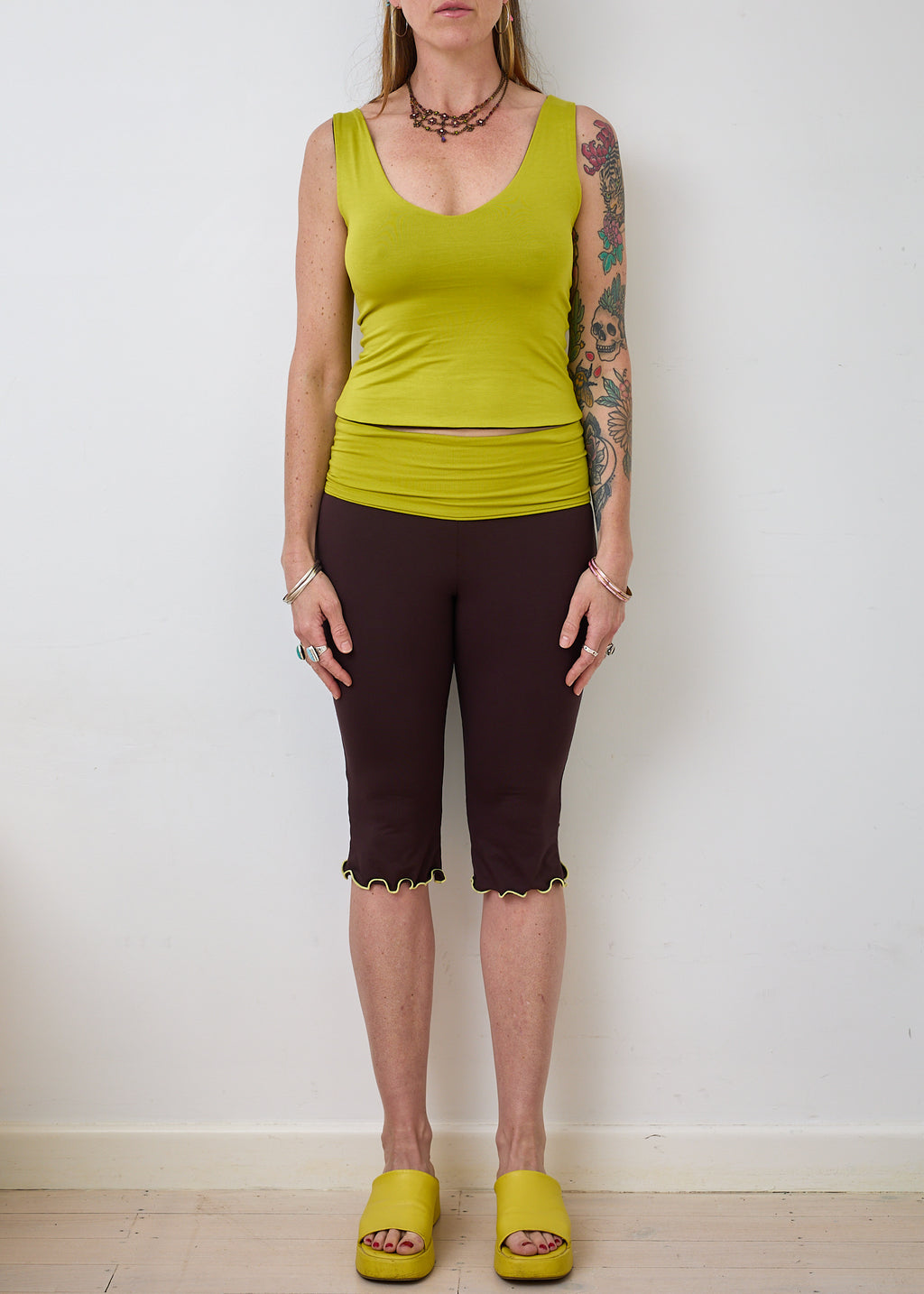 Essential 4 in 1 Tank Top - Wasabi & Truffle
