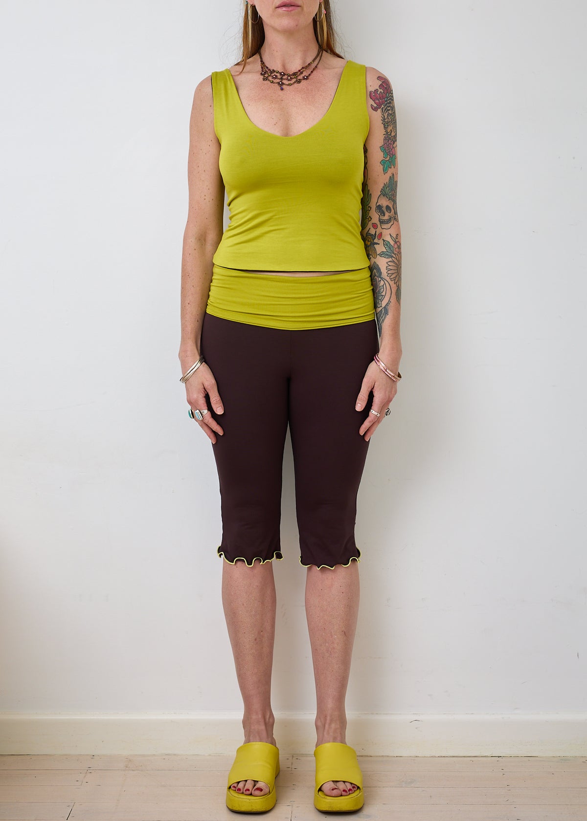 Essential 4 in 1 Tank Top - Wasabi & Truffle