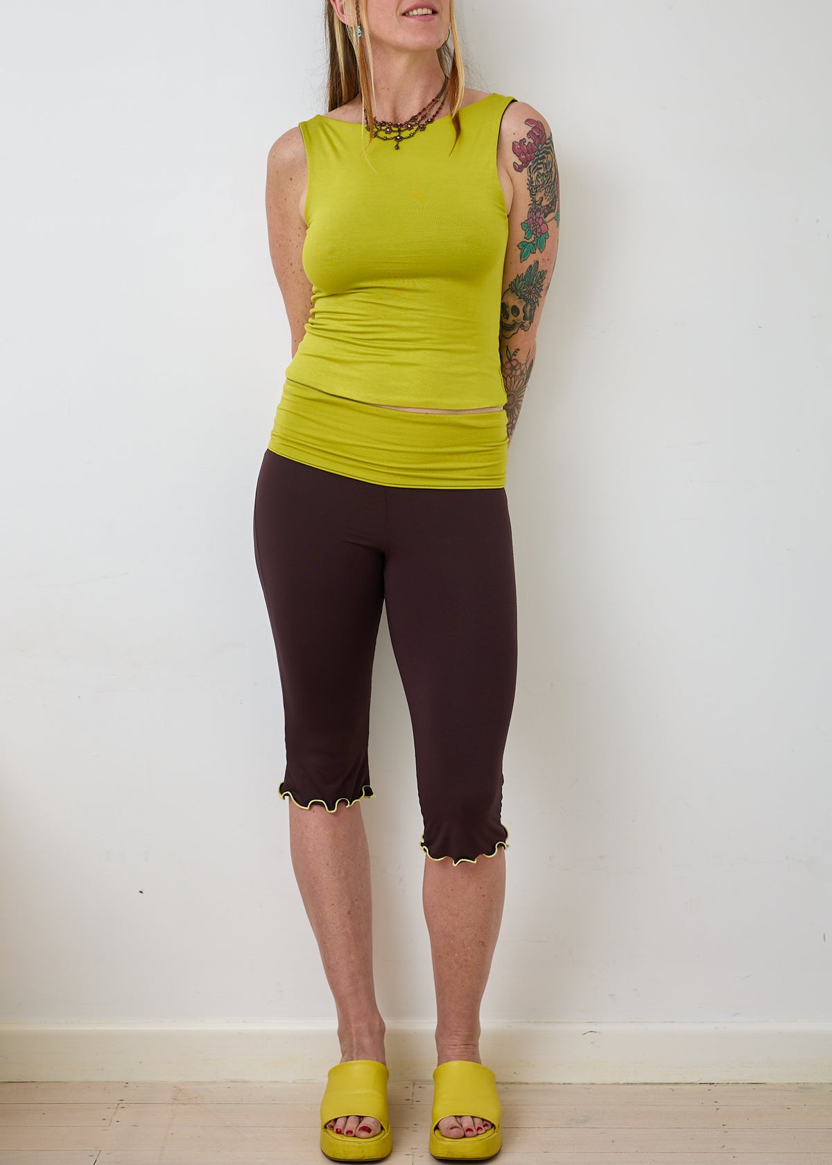 Essential 4 in 1 Tank Top - Wasabi & Truffle