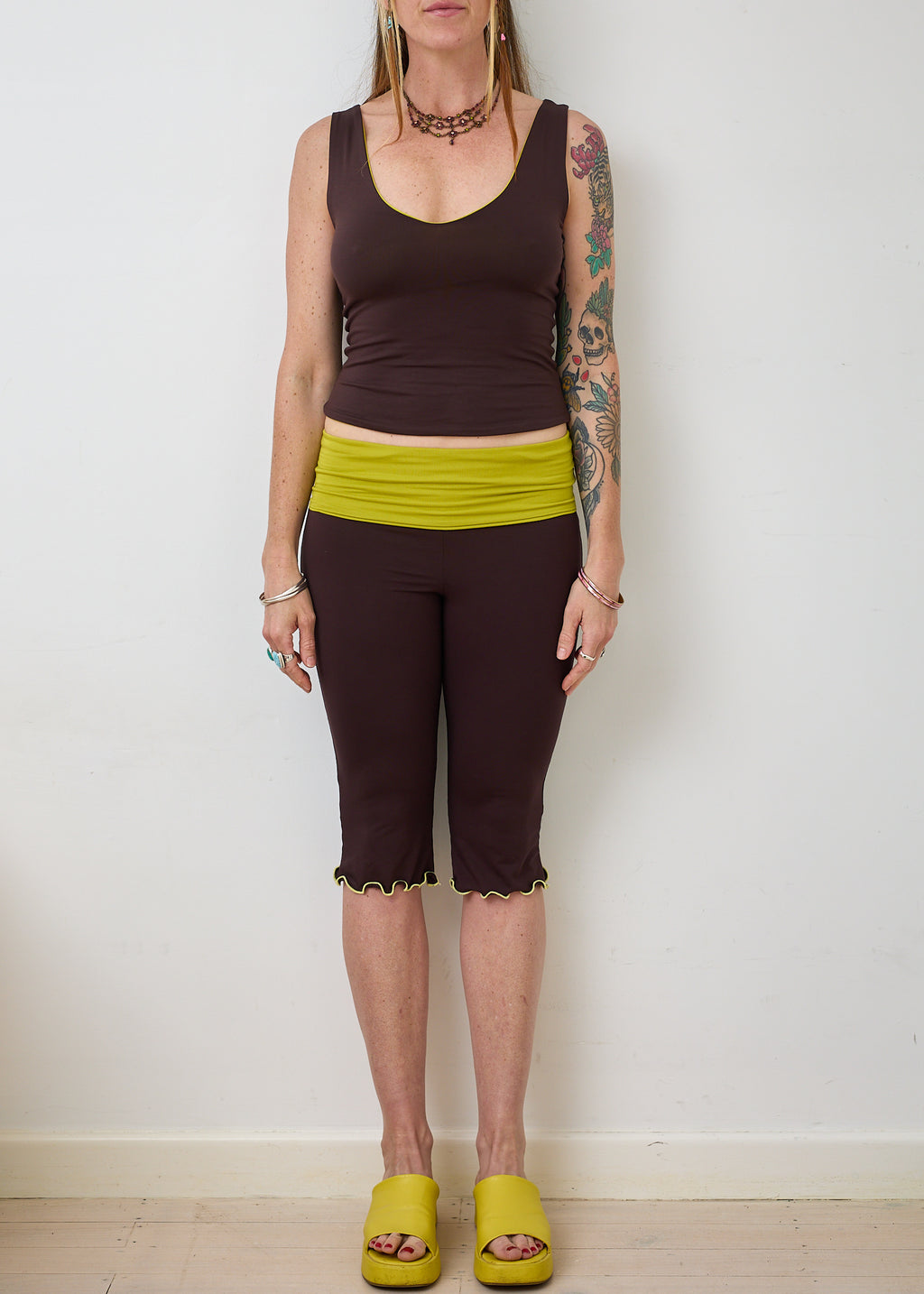 Essential 4 in 1 Tank Top - Wasabi & Truffle