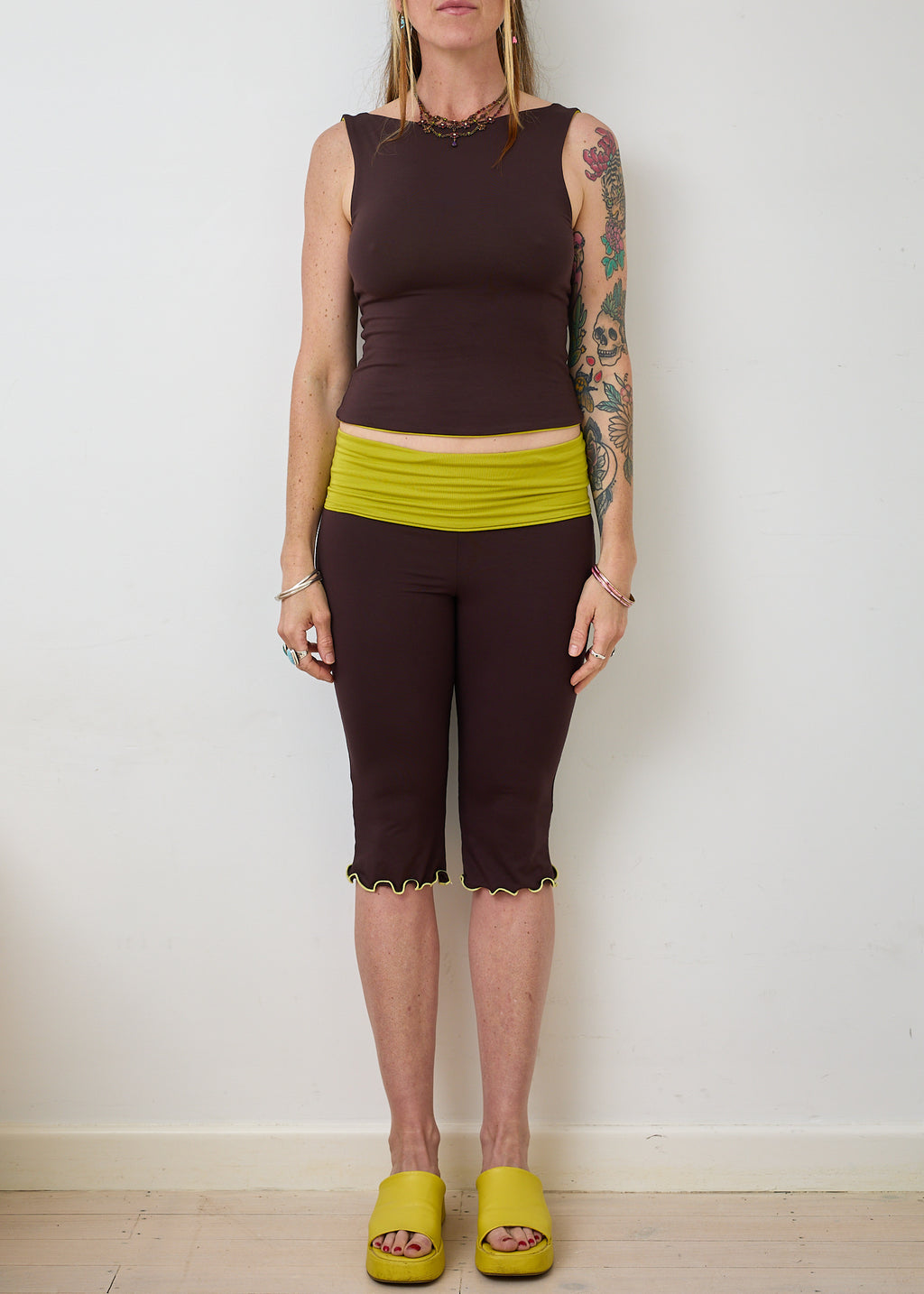 Essential 4 in 1 Tank Top - Wasabi & Truffle