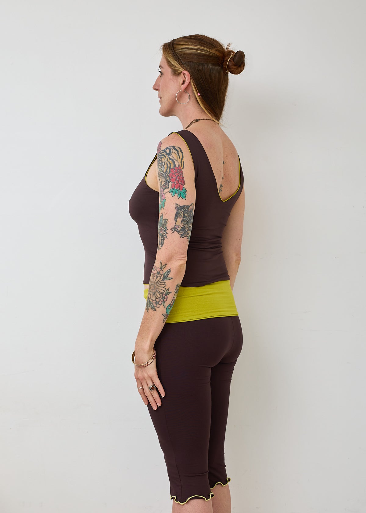 Essential 4 in 1 Tank Top - Wasabi & Truffle