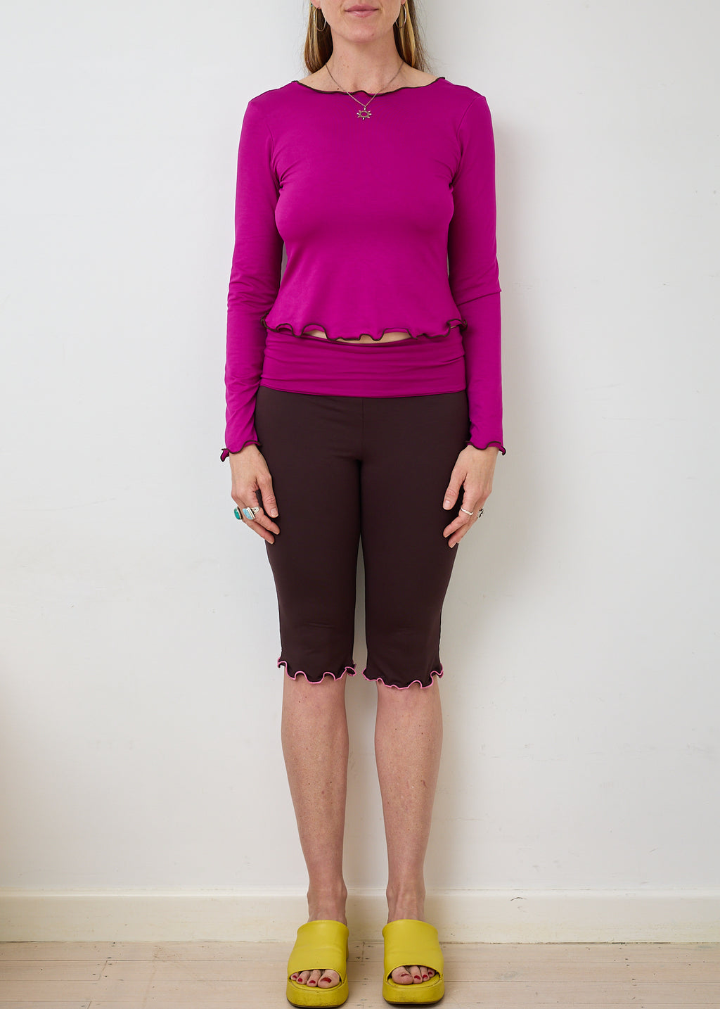 Lola 2 in 1 Long Sleeve Top - Hibiscus