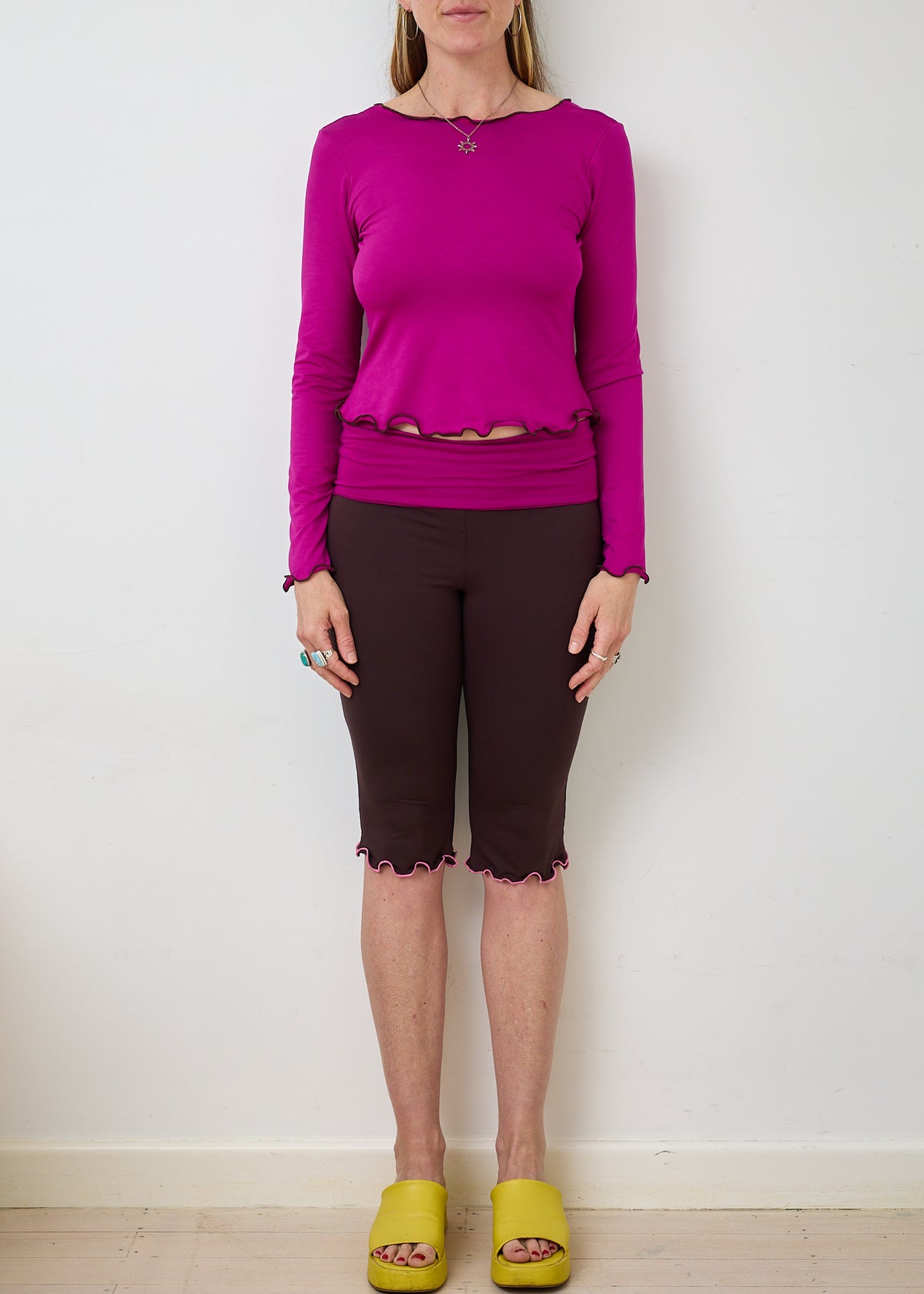 Lola 2 in 1 Long Sleeve Top - Hibiscus