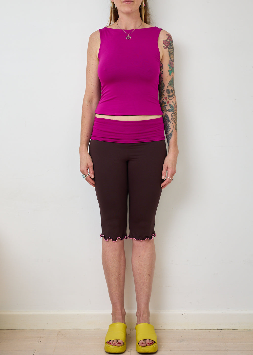 Essential 4 in 1 Tank Top - Hibiscus & Truffle