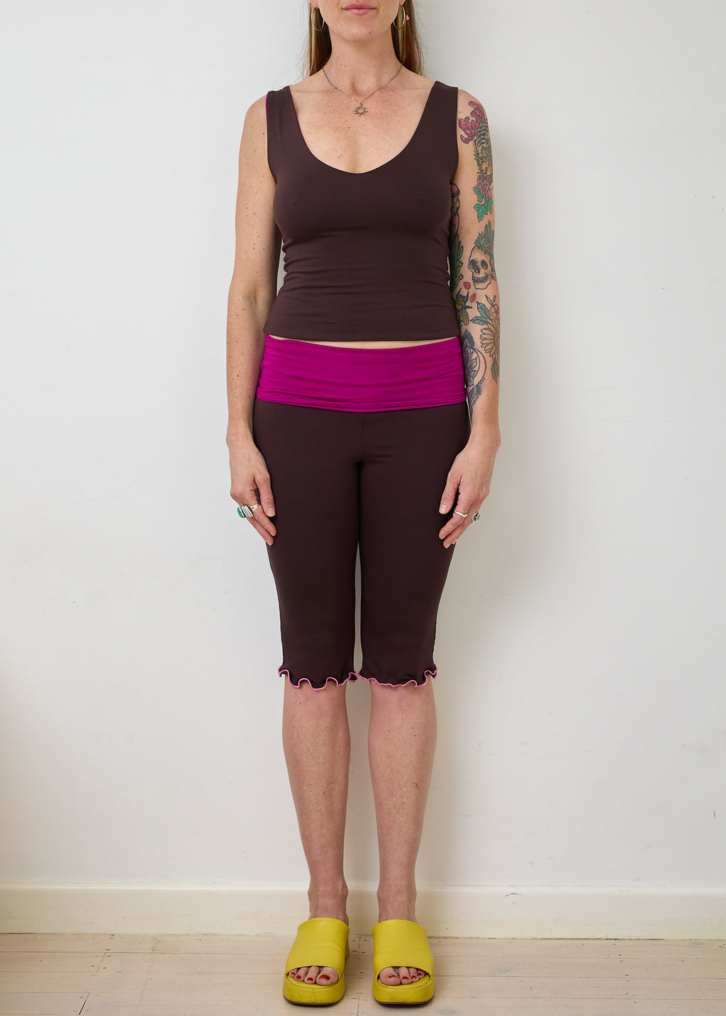 Essential 4 in 1 Tank Top - Hibiscus & Truffle