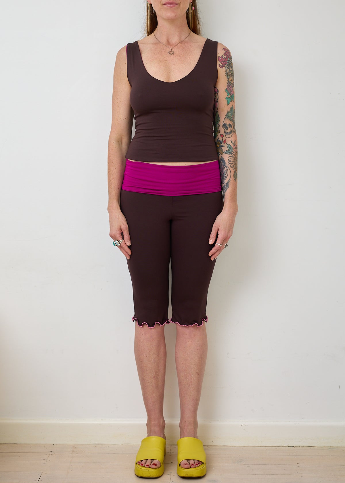 Essential 4 in 1 Tank Top - Hibiscus & Truffle