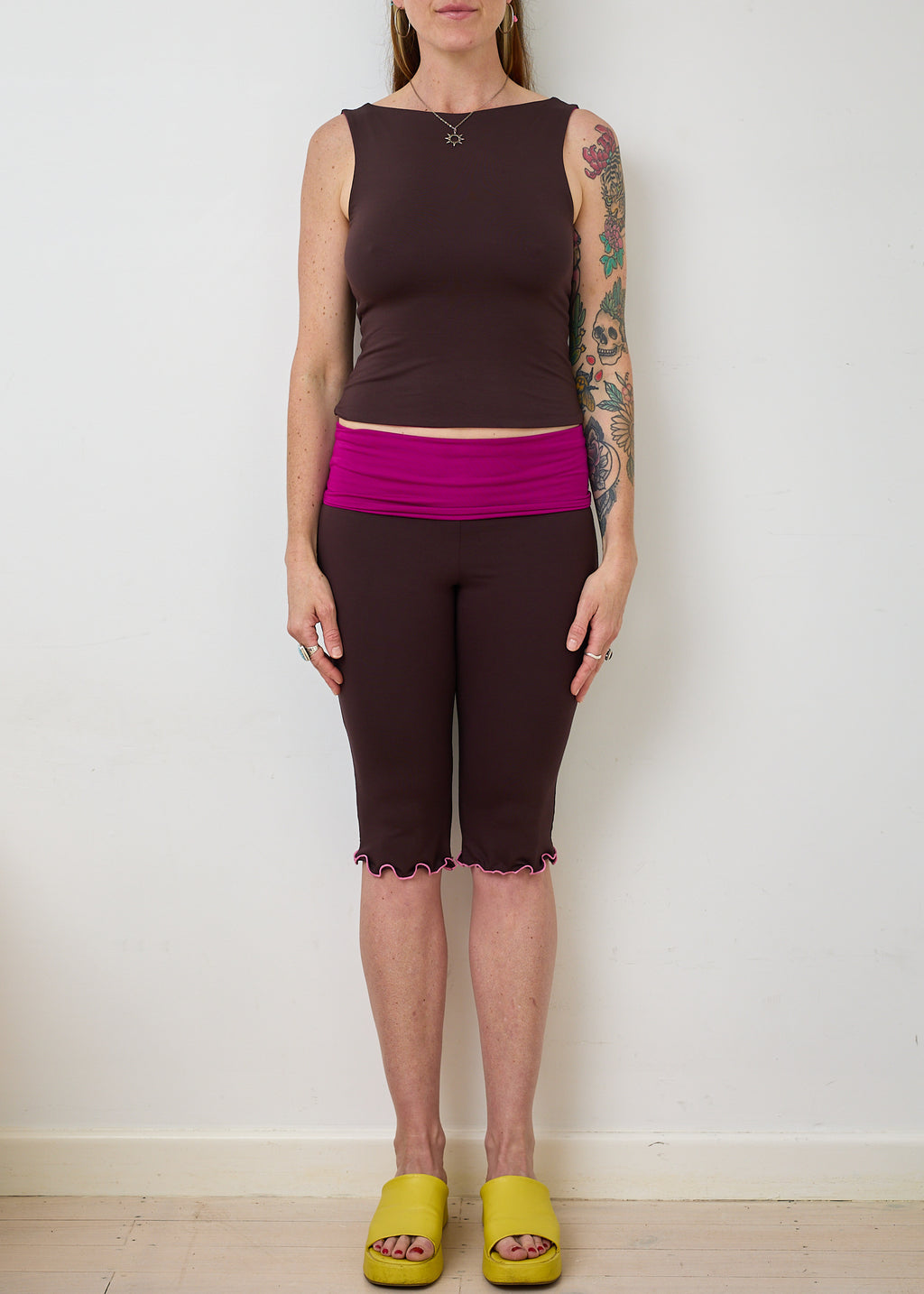Essential 4 in 1 Tank Top - Hibiscus & Truffle