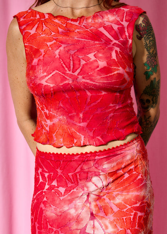 2 IN 1 TANK RED BLOOM