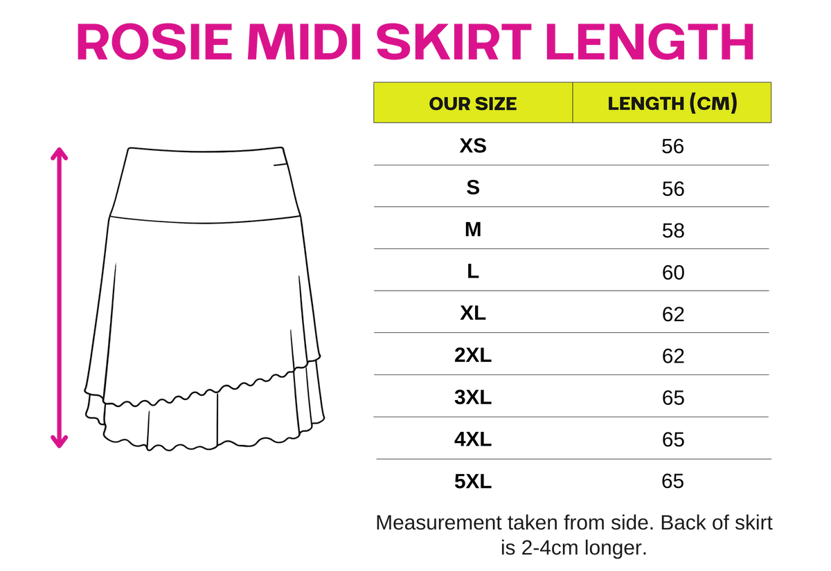 Rosie Midi Skirt - Cherry Bubblegum