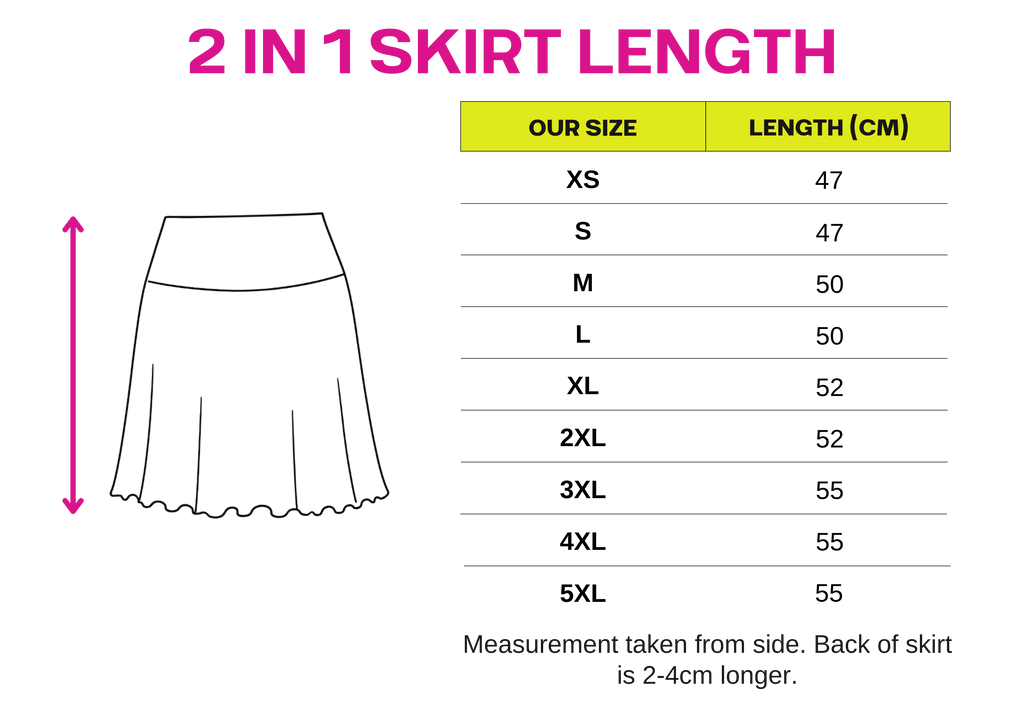 2 in 1 Skirt - Hibiscus & Truffle