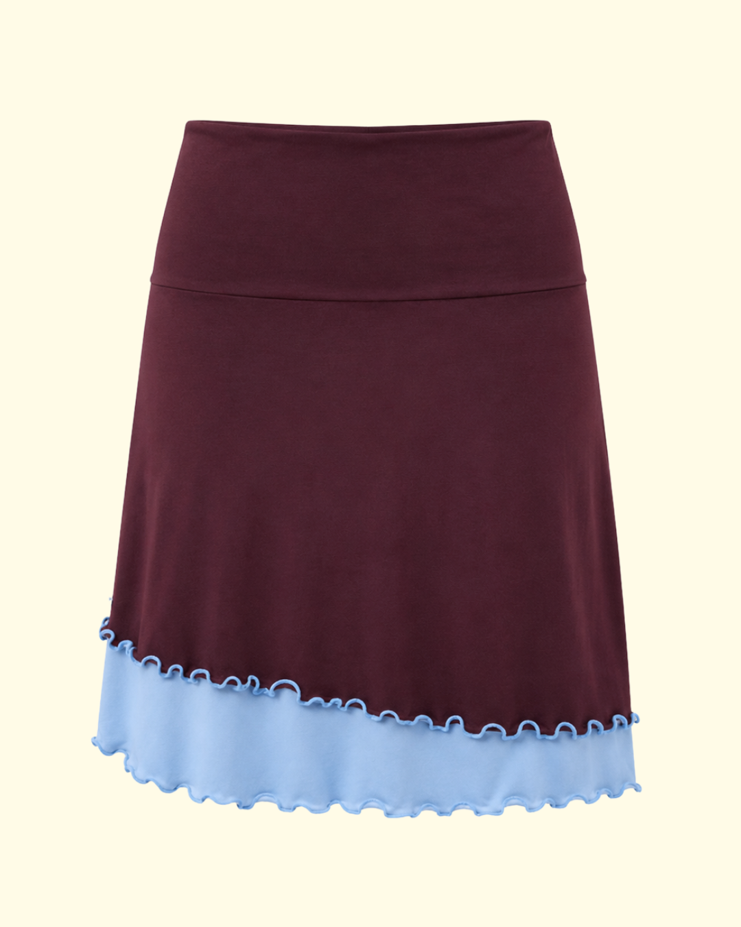 ROSIE MIDI SKIRT BURGENDY SKIES