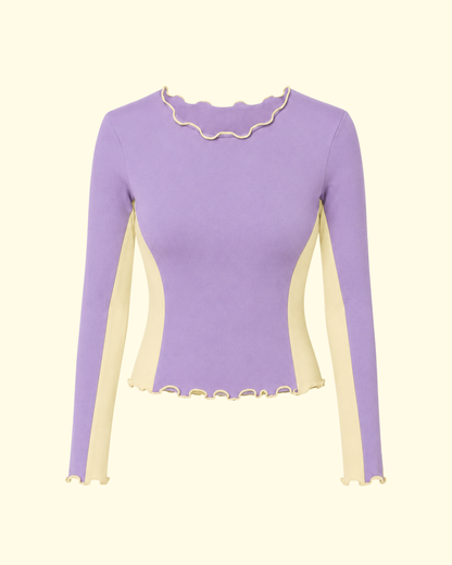 SPORTY SPLICE LONG SLEEVE TOP ENDLESS SUMMER