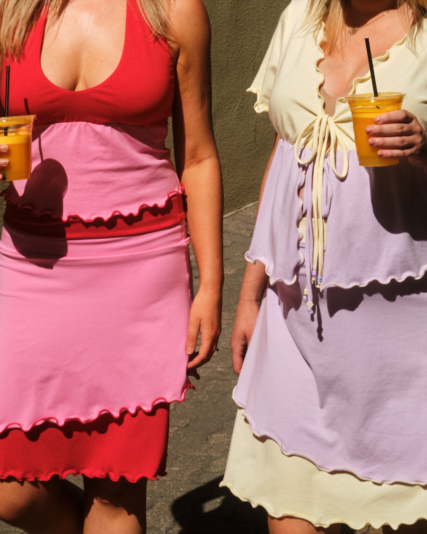 ROSIE MIDI SKIRT CHERRY BUBBLEGUM
