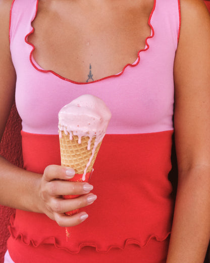 ROSIE 2 IN 1 TANK CHERRY BUBBLEGUM