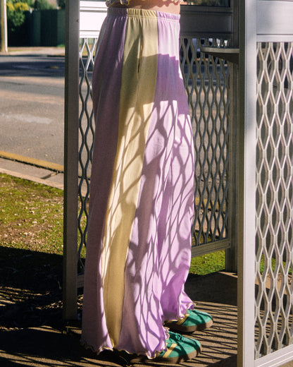 SPORTY SPLICE WIDE LEG PANTS ENDLESS SUMMER