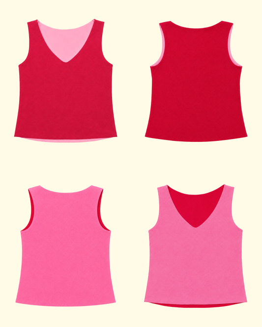 ESSENTIAL 4 IN 1 TANK TOP CHERRY BUBBBLEGUM