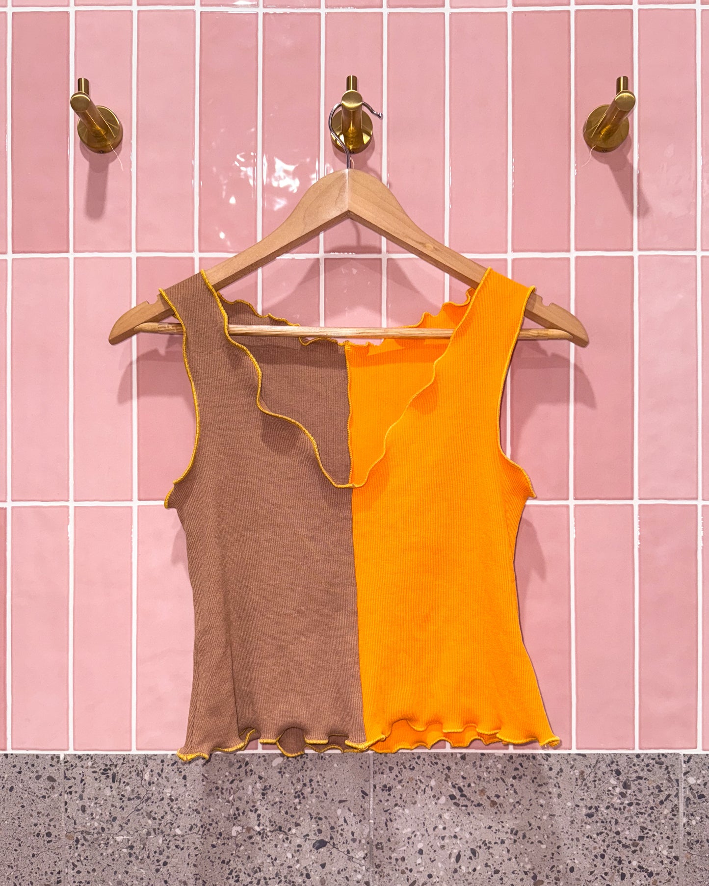 2 IN 1 TANK | ORANGE & BISCUIT