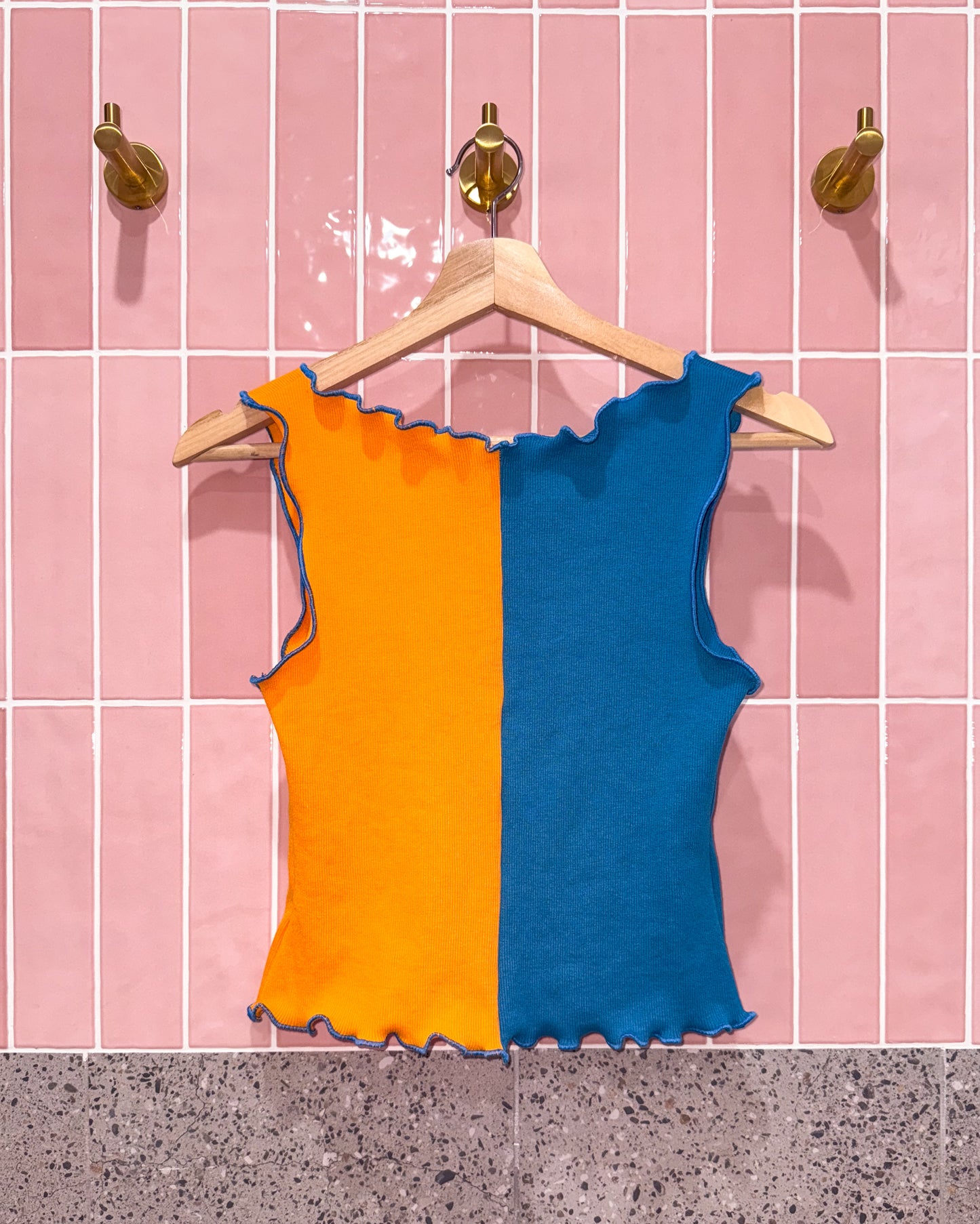 2 IN 1 TANK | ORANGE & ELECTRIC BLUE