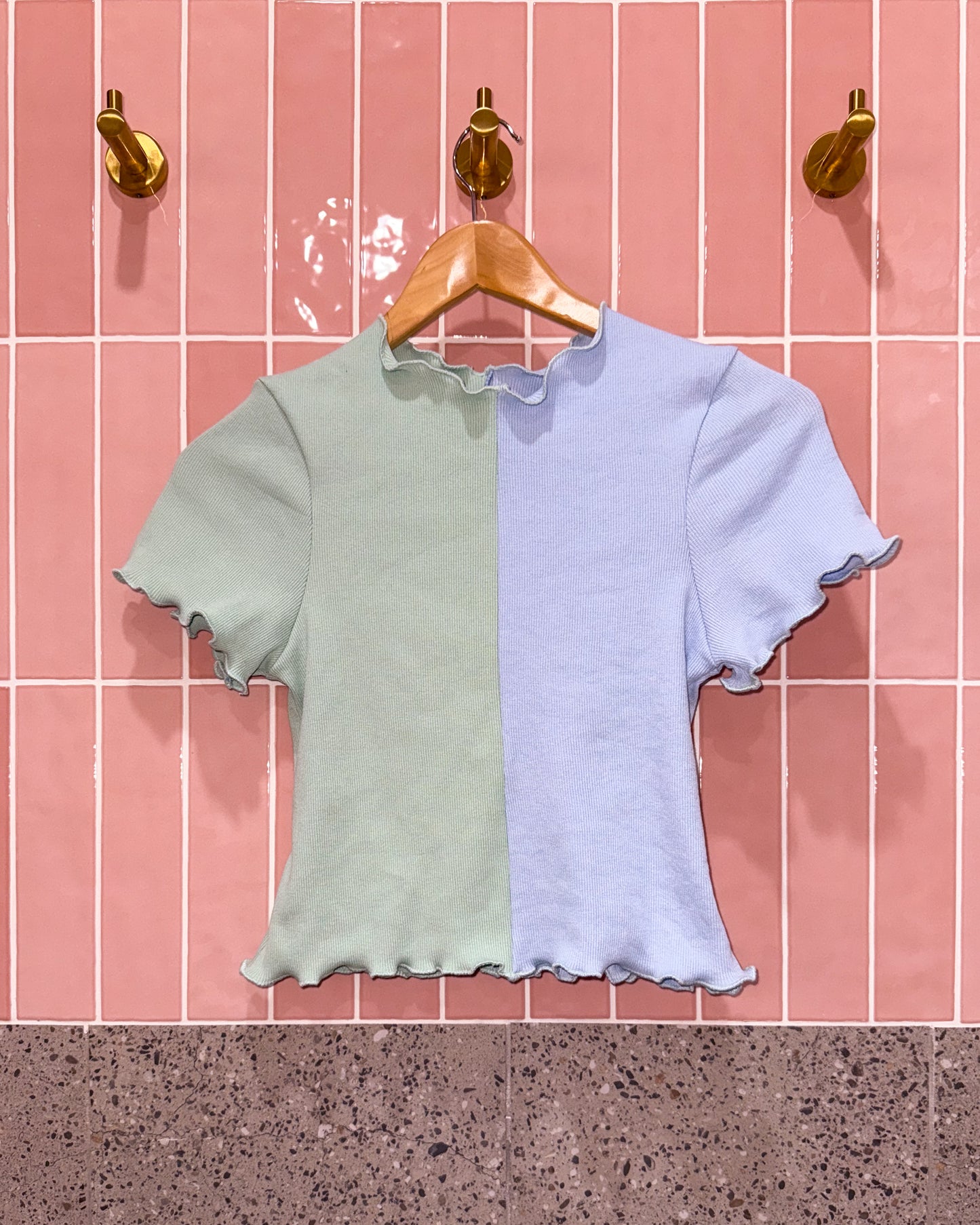 BABY TEE | MINT & BABY BLUE